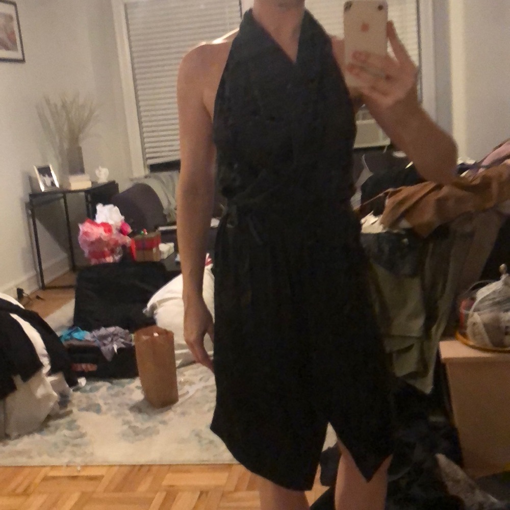 Silk black dress